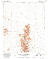 Long Mountain Arizona Historical topographic map, 1:24000 scale, 7.5 X 7.5 Minute, Year 1968