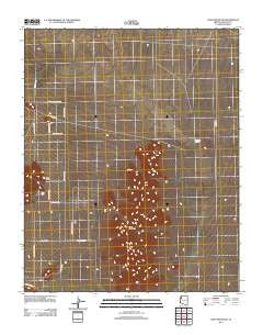 Long Mountain Arizona Historical topographic map, 1:24000 scale, 7.5 X 7.5 Minute, Year 2011