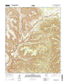 Long Tom Canyon Arizona Current topographic map, 1:24000 scale, 7.5 X 7.5 Minute, Year 2014