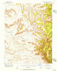 Los Gigantes Buttes Arizona Historical topographic map, 1:62500 scale, 15 X 15 Minute, Year 1953