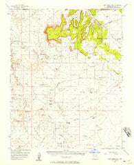 Lost Spring Mtn Arizona Historical topographic map, 1:62500 scale, 15 X 15 Minute, Year 1954