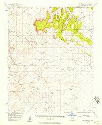 Lost Spring Mtn Arizona Historical topographic map, 1:62500 scale, 15 X 15 Minute, Year 1954