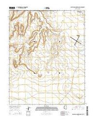 Lost Spring Mountain East Arizona Current topographic map, 1:24000 scale, 7.5 X 7.5 Minute, Year 2014