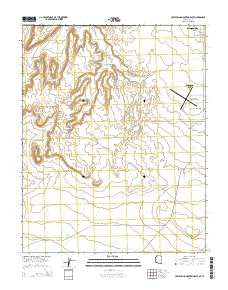 Lost Spring Mountain East Arizona Current topographic map, 1:24000 scale, 7.5 X 7.5 Minute, Year 2014