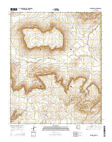 Low Mountain Arizona Current topographic map, 1:24000 scale, 7.5 X 7.5 Minute, Year 2014