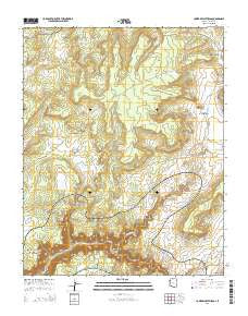Lower Wheatfields Arizona Current topographic map, 1:24000 scale, 7.5 X 7.5 Minute, Year 2014