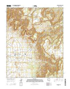 Lukachukai Arizona Current topographic map, 1:24000 scale, 7.5 X 7.5 Minute, Year 2014