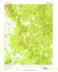 Lukachukai Arizona Historical topographic map, 1:62500 scale, 15 X 15 Minute, Year 1955