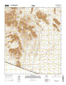 Lukeville Arizona Current topographic map, 1:24000 scale, 7.5 X 7.5 Minute, Year 2014