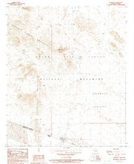 Lukeville Arizona Historical topographic map, 1:24000 scale, 7.5 X 7.5 Minute, Year 1988