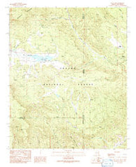 Luna Lake Arizona Historical topographic map, 1:24000 scale, 7.5 X 7.5 Minute, Year 1991