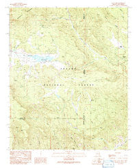 Luna Lake Arizona Historical topographic map, 1:24000 scale, 7.5 X 7.5 Minute, Year 1991