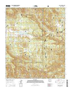 Luna Lake Arizona Current topographic map, 1:24000 scale, 7.5 X 7.5 Minute, Year 2014