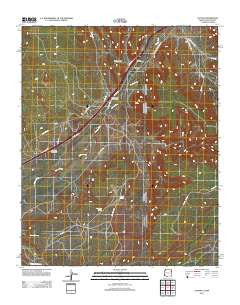 Lupton Arizona Historical topographic map, 1:24000 scale, 7.5 X 7.5 Minute, Year 2011