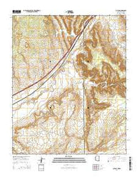 Lupton Arizona Current topographic map, 1:24000 scale, 7.5 X 7.5 Minute, Year 2014