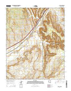 Lupton Arizona Current topographic map, 1:24000 scale, 7.5 X 7.5 Minute, Year 2014