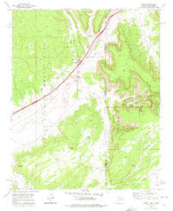 Lupton Arizona Historical topographic map, 1:24000 scale, 7.5 X 7.5 Minute, Year 1971