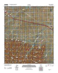 Luzena Arizona Historical topographic map, 1:24000 scale, 7.5 X 7.5 Minute, Year 2011