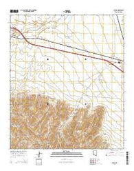 Luzena Arizona Current topographic map, 1:24000 scale, 7.5 X 7.5 Minute, Year 2014