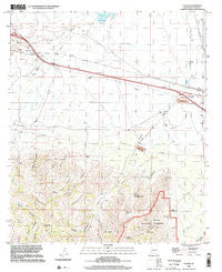 Luzena Arizona Historical topographic map, 1:24000 scale, 7.5 X 7.5 Minute, Year 1996
