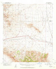 Luzena Arizona Historical topographic map, 1:62500 scale, 15 X 15 Minute, Year 1957