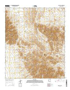 Maish Vaya Arizona Current topographic map, 1:24000 scale, 7.5 X 7.5 Minute, Year 2014