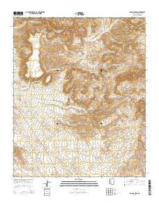 Malpais Mesa Arizona Current topographic map, 1:24000 scale, 7.5 X 7.5 Minute, Year 2014