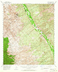 Mammoth Arizona Historical topographic map, 1:62500 scale, 15 X 15 Minute, Year 1948