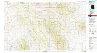 Mammoth Arizona Historical topographic map, 1:100000 scale, 30 X 60 Minute, Year 1986