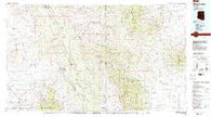 Mammoth Arizona Historical topographic map, 1:100000 scale, 30 X 60 Minute, Year 1986