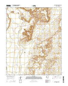 Many Farms NE Arizona Current topographic map, 1:24000 scale, 7.5 X 7.5 Minute, Year 2014