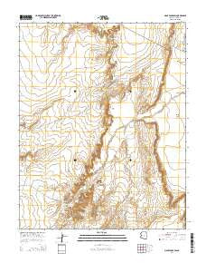 Many Farms SW Arizona Current topographic map, 1:24000 scale, 7.5 X 7.5 Minute, Year 2014