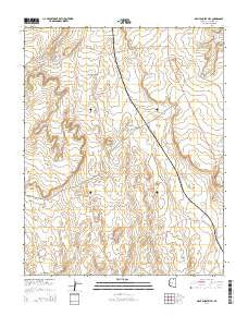 Many Ghosts Hill Arizona Current topographic map, 1:24000 scale, 7.5 X 7.5 Minute, Year 2014