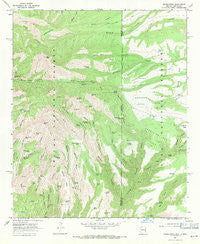 Maple Peak Arizona Historical topographic map, 1:24000 scale, 7.5 X 7.5 Minute, Year 1967