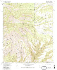 Maple Peak Arizona Historical topographic map, 1:24000 scale, 7.5 X 7.5 Minute, Year 1967