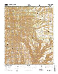 Maple Peak Arizona Current topographic map, 1:24000 scale, 7.5 X 7.5 Minute, Year 2014