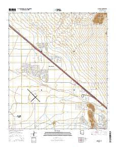 Marana Arizona Current topographic map, 1:24000 scale, 7.5 X 7.5 Minute, Year 2014