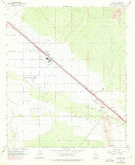 Marana Arizona Historical topographic map, 1:24000 scale, 7.5 X 7.5 Minute, Year 1967