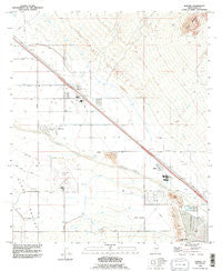 Marana Arizona Historical topographic map, 1:24000 scale, 7.5 X 7.5 Minute, Year 1992
