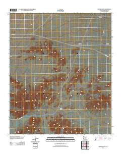 Margies Peak Arizona Historical topographic map, 1:24000 scale, 7.5 X 7.5 Minute, Year 2011