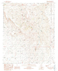 Markham Creek Arizona Historical topographic map, 1:24000 scale, 7.5 X 7.5 Minute, Year 1989