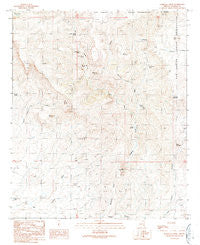 Markham Creek Arizona Historical topographic map, 1:24000 scale, 7.5 X 7.5 Minute, Year 1989