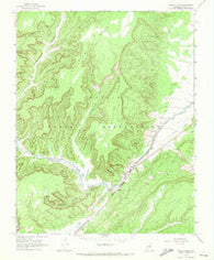 Marsh Pass Arizona Historical topographic map, 1:24000 scale, 7.5 X 7.5 Minute, Year 1968
