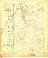 Marsh Pass Arizona Historical topographic map, 1:250000 scale, 1 X 1 Degree, Year 1883
