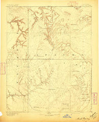 Marsh Pass Arizona Historical topographic map, 1:250000 scale, 1 X 1 Degree, Year 1892