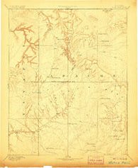 Marsh Pass Arizona Historical topographic map, 1:250000 scale, 1 X 1 Degree, Year 1892