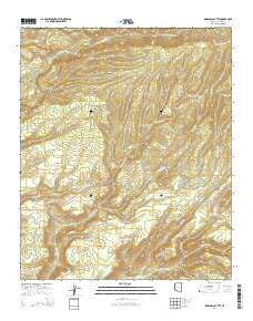 Marshall Butte Arizona Current topographic map, 1:24000 scale, 7.5 X 7.5 Minute, Year 2014