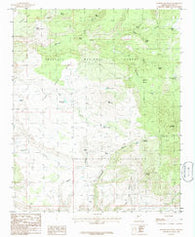 Martin Mountain Arizona Historical topographic map, 1:24000 scale, 7.5 X 7.5 Minute, Year 1986
