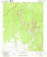 Matterhorn Arizona Historical topographic map, 1:24000 scale, 7.5 X 7.5 Minute, Year 1979