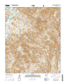 Maverick Mountain Arizona Current topographic map, 1:24000 scale, 7.5 X 7.5 Minute, Year 2014